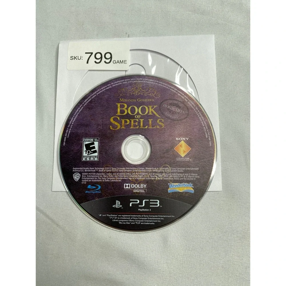 Wonderbook Book of Spells Sony PlayStation 3